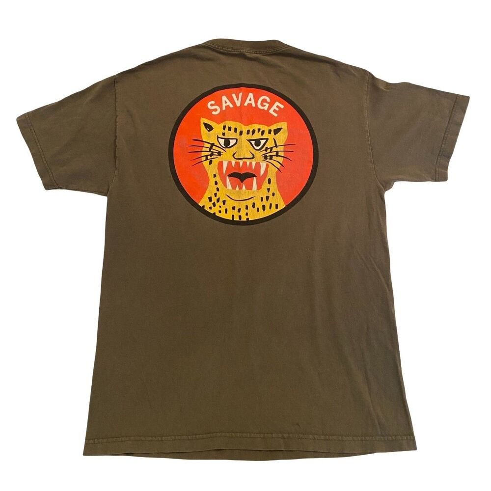 Crawling Death Savage Graphic T Shirt Large Green Skater Streetwear Grunge Goth
